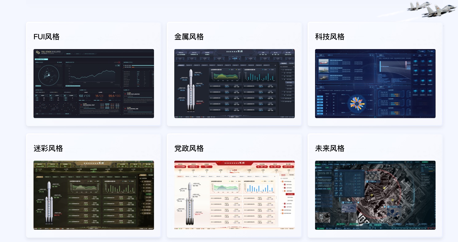 多種視覺風格效果圖